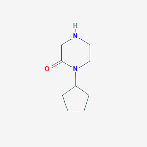 1-Cyclopentylpiperazin-2-one chemical structure (CAS 59702-17-9)