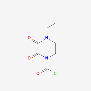4-Ethyl-2,3-dioxopiperazine-1-carbonyl chloride chemical structure (CAS 59703-00-3)