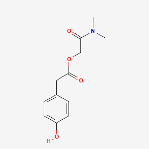2-(Dimethylamino)-2-oxoethyl 2-(4-hydroxyphenyl)acetate chemical structure (CAS 59721-16-3)