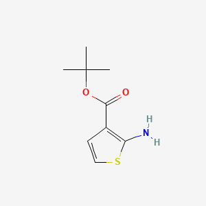 tert-Butyl 2-aminothiophene-3-carboxylate chemical structure (CAS 59739-05-8)