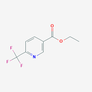 Ethyl 6-(trifluoromethyl)nicotinate chemical structure (CAS 597532-36-0)