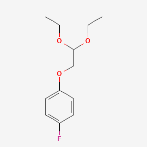 1-(2,2-Diethoxyethoxy)-4-fluorobenzene chemical structure (CAS 59769-37-8)