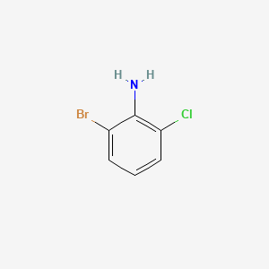 2-Bromo-6-chloroaniline chemical structure (CAS 59772-49-5)