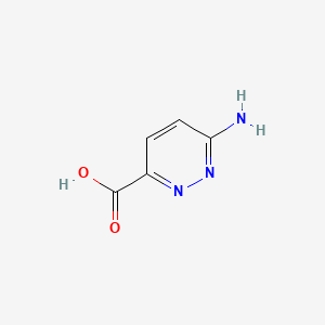 6-Aminopyridazine-3-carboxylic acid chemical structure (CAS 59772-58-6)