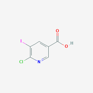 6-Chloro-5-iodonicotinic acid chemical structure (CAS 59782-87-5)