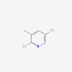 2,5-Dichloro-3-methylpyridine chemical structure (CAS 59782-88-6)