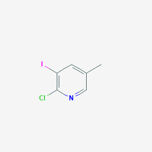 2-Chloro-3-iodo-5-methylpyridine chemical structure (CAS 59782-91-1)