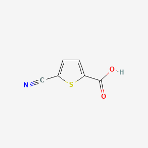 5-Cyanothiophene-2-carboxylic acid chemical structure (CAS 59786-39-9)