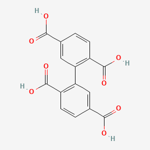 [1,1'-Biphenyl]-2,2',5,5'-tetracarboxylic acid chemical structure (CAS 59795-47-0)