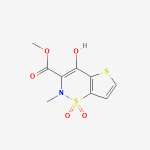 Methyl 4-hydroxy-2-methyl-2H-thieno[2,3-e][1,2]thiazine-3-carboxylate 1,1-dioxide chemical structure (CAS 59804-25-0)