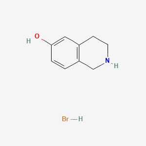 1,2,3,4-Tetrahydroisoquinolin-6-ol hydrobromide chemical structure (CAS 59839-23-5)