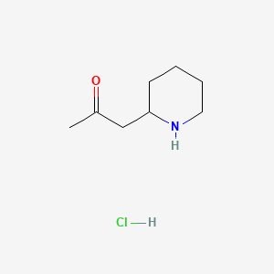 1-(Piperidin-2-yl)propan-2-one hydrochloride chemical structure (CAS 5984-61-2)