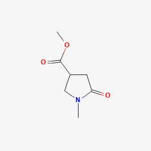 Methyl 1-Methyl-2-oxopyrrolidine-4-carboxylate chemical structure (CAS 59857-86-2)