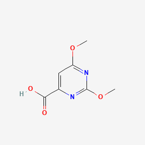 2,6-Dimethoxypyrimidine-4-carboxylic acid chemical structure (CAS 59864-30-1)
