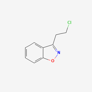 3-(2-Chloroethyl)benzo[d]isoxazole chemical structure (CAS 59899-50-2)