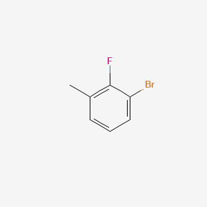 1-Bromo-2-fluoro-3-methylbenzene chemical structure (CAS 59907-12-9)