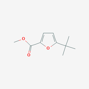 Methyl 5-(tert-butyl)furan-2-carboxylate chemical structure (CAS 59907-23-2)