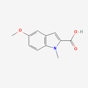 5-Methoxy-1-methyl-1H-indole-2-carboxylic acid chemical structure (CAS 59908-54-2)