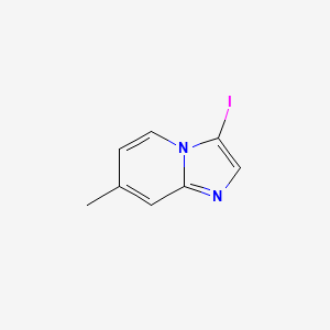 3-Iodo-7-methylimidazo[1,2-a]pyridine chemical structure (CAS 59938-33-9)