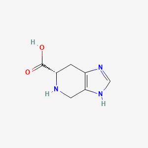 (S)-4,5,6,7-Tetrahydro-3H-imidazo[4,5-c]pyridine-6-carboxylic acid chemical structure (CAS 59981-63-4)