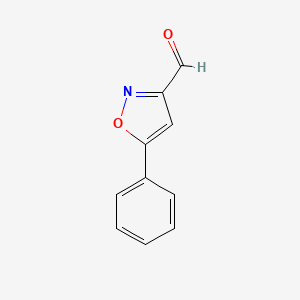5-Phenylisoxazole-3-carbaldehyde chemical structure (CAS 59985-82-9)