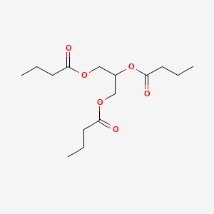 Propane-1,2,3-triyl tributyrate chemical structure (CAS 60-01-5)