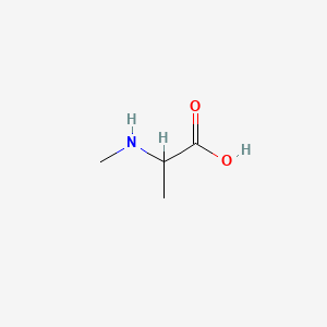 H-N-Me-DL-Ala-OH chemical structure (CAS 600-21-5)
