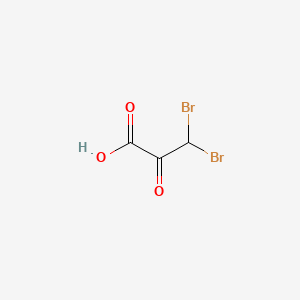 3,3-Dibromo-2-oxopropanoic acid chemical structure (CAS 600-35-1)