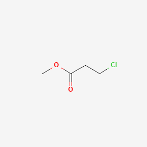 Methyl 3-chloropropanoate chemical structure (CAS 6001-87-2)