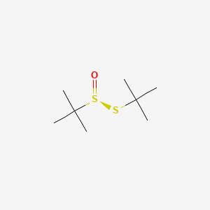 (S)-S-tert-Butyl 2-methylpropane-2-sulfinothioate chemical structure (CAS 60011-16-7)