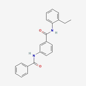 3-Benzamido-N-(2-ethylphenyl)benzamide chemical structure (CAS 600125-11-9)