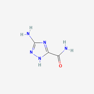 3-Amino-1H-1,2,4-triazole-5-carboxamide chemical structure (CAS 60016-63-9)