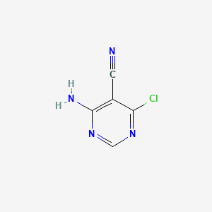 4-Amino-6-chloropyrimidine-5-carbonitrile chemical structure (CAS 60025-09-4)