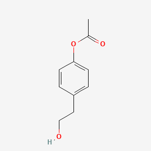 4-(2-Hydroxyethyl)phenyl acetate chemical structure (CAS 60037-43-6)