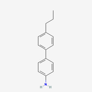 4'-Propyl-biphenyl-4-amine chemical structure (CAS 60040-12-2)