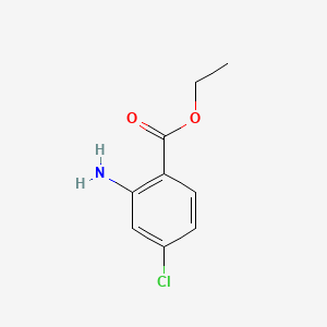Ethyl 2-amino-4-chlorobenzoate chemical structure (CAS 60064-34-8)