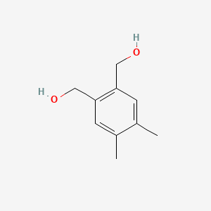 (4,5-Dimethyl-1,2-phenylene)dimethanol chemical structure (CAS 60070-05-5)