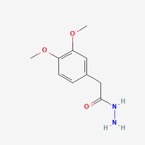 2-(3,4-Dimethoxyphenyl)acetohydrazide chemical structure (CAS 60075-23-2)