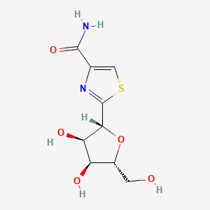 2-((2R,3R,4S,5R)-3,4-Dihydroxy-5-(hydroxymethyl)tetrahydrofuran-2-yl)thiazole-4-carboxamide chemical structure (CAS 60084-10-8)