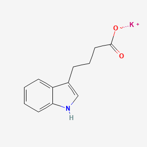 Potassium 4-(1H-indol-3-yl)butanoate chemical structure (CAS 60096-23-3)
