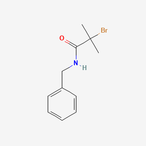 N-Benzyl-2-bromo-2-methylpropanamide chemical structure (CAS 60110-37-4)