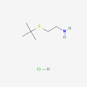 2-(tert-Butylthio)ethanamine hydrochloride chemical structure (CAS 60116-77-0)
