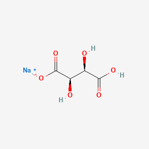 Sodium rel-(2R,3R)-3-carboxy-2,3-dihydroxypropanoate chemical structure (CAS 60131-40-0)