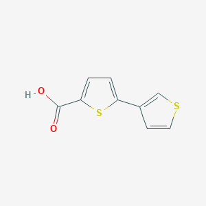 [2,3'-Bithiophene]-5-carboxylic acid chemical structure (CAS 60141-31-3)
