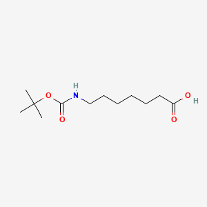 7-((tert-Butoxycarbonyl)amino)heptanoic acid chemical structure (CAS 60142-89-4)