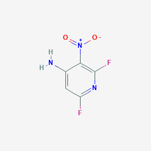 2,6-Difluoro-3-nitropyridin-4-amine chemical structure (CAS 60186-20-1)