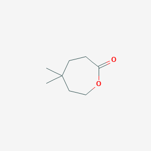5,5-Dimethyloxepan-2-one chemical structure (CAS 60187-76-0)