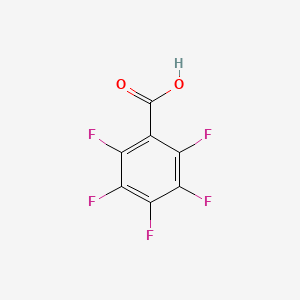 2,3,4,5,6-Pentafluorobenzoic acid chemical structure (CAS 602-94-8)