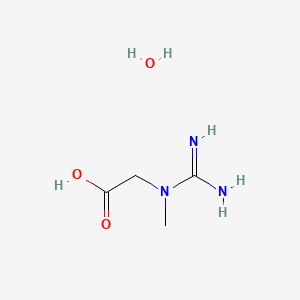 2-(1-Methylguanidino)acetic acid hydrate chemical structure (CAS 6020-87-7)