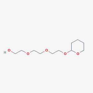 2-(2-(2-((Tetrahydro-2H-pyran-2-yl)oxy)ethoxy)ethoxy)ethan-1-ol chemical structure (CAS 60221-37-6)
